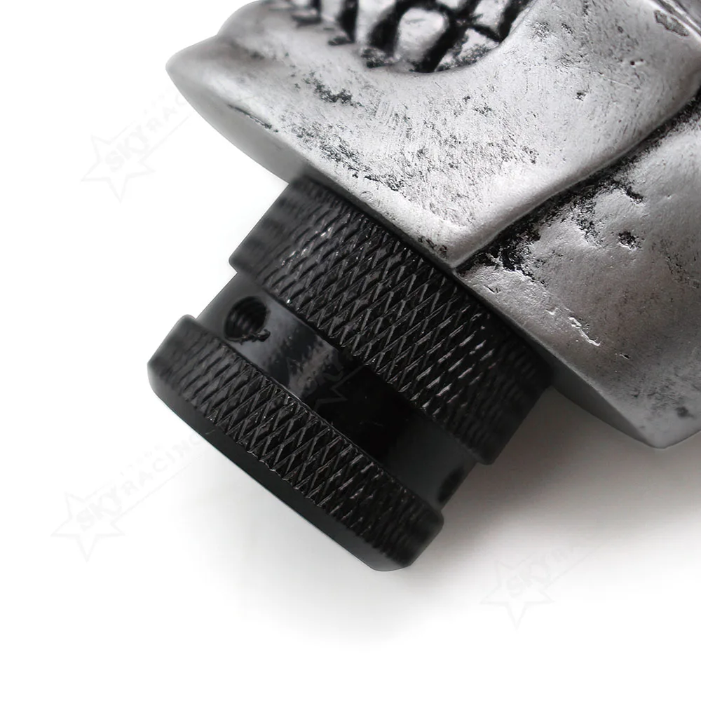 Custom personality resin skull shape gear shift knob handle car decoration