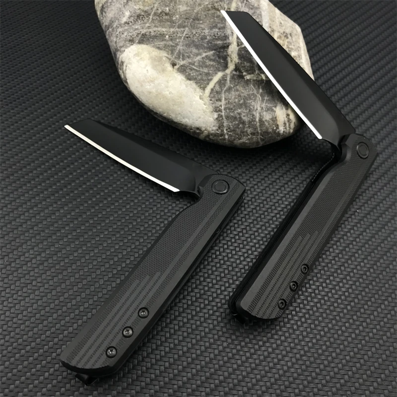 LCK+ 3802K G10 Handle Folding Pocket Knife Camping Survival EDC Self Defense Tactical Knife