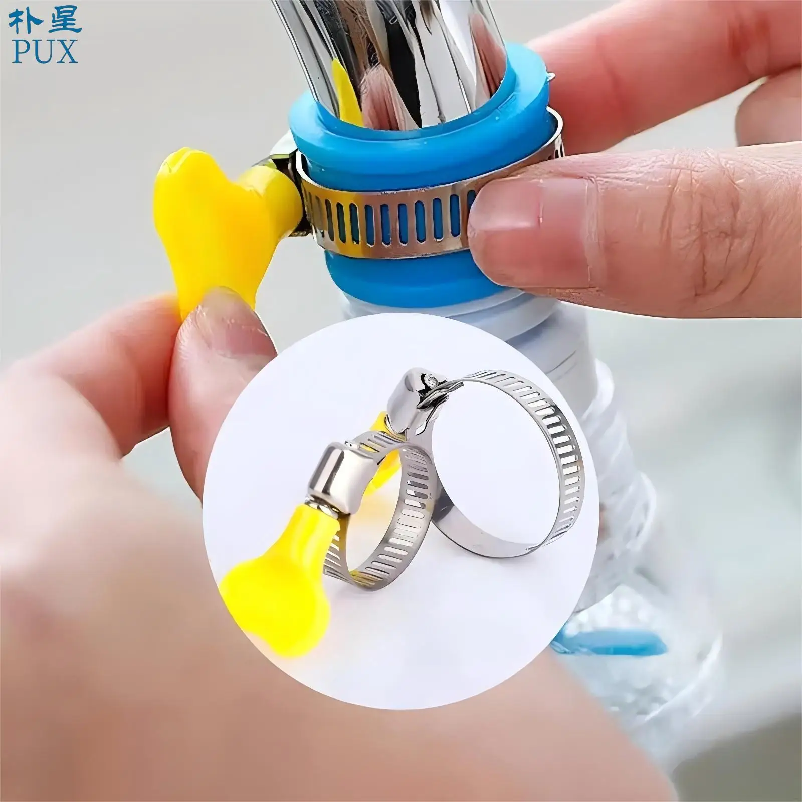 American Type with Handle Tube Hoop Gas Pipe Liquefied Gas Car Wash Hose Clamp for Water Washing Machine Drain Hose