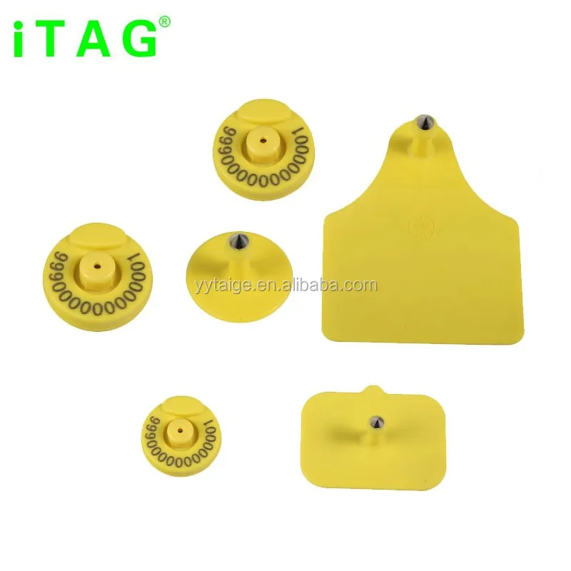 ICAR 134.2KHz RFID Metal Ear Tag for Cattle Pig Sheep Enhanced Animal Identification Solution