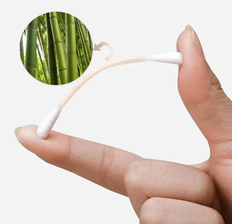 10pcs Factory Manufacturer Disposable Cotton Swab Double Head Facial Cosmetic Cotton Bud