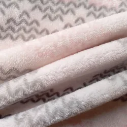 China hot sale high quality single sided flannel fleece stripe fabric with beautiful color