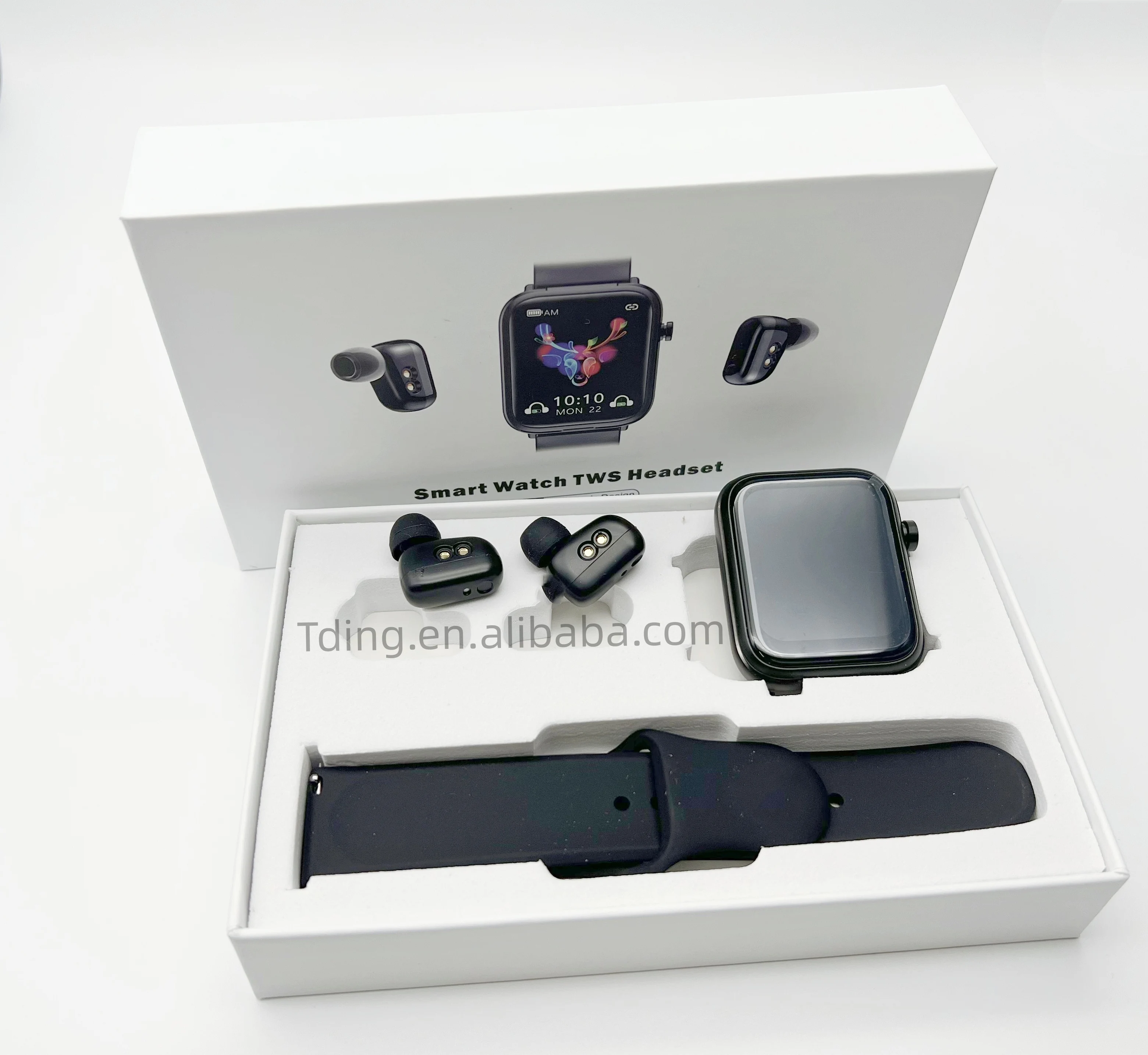 2022 Newly Arrival Low latency Wireless Earbuds BT earphone Two in one Smart Watch TWS Earphone with multi functions