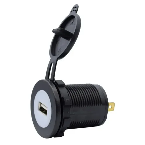 DC 12V Output 5V 2.1A round white core Single USB Charger Socket for Car Boat Marine Motorcycle Mobile RV ATV
