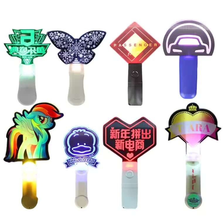 Star support led acrylic light stick concert remote control acrylic hand light flash stick fan support stick