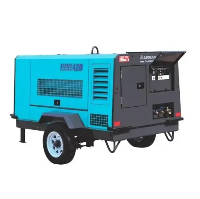 Airman PDS175S Automatic 5m3 7bar YANMAR  mechanical diesel screw air-compressor  for  blasting