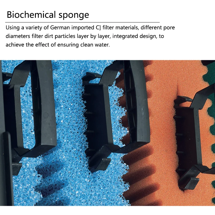factory direct sale gardening koi pond external biochemical sponge filter pump set