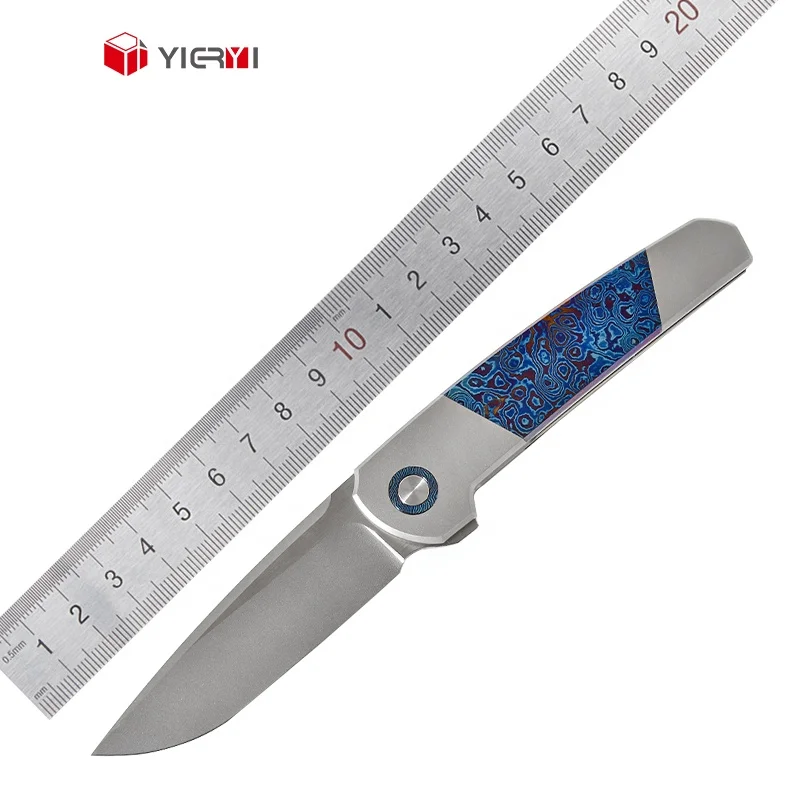 Collection Sweden Luxury Folding Knife M390 Outdoor Pocket Knife TC4+Timascus Handle Pocket Knife