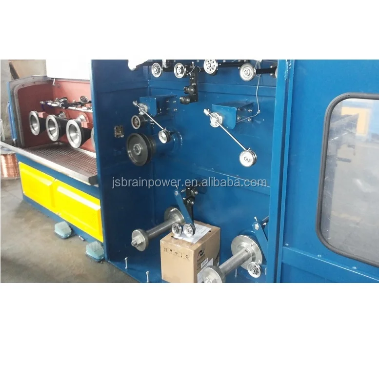 Two Wires Fine Wire Drawing Machine with two spool