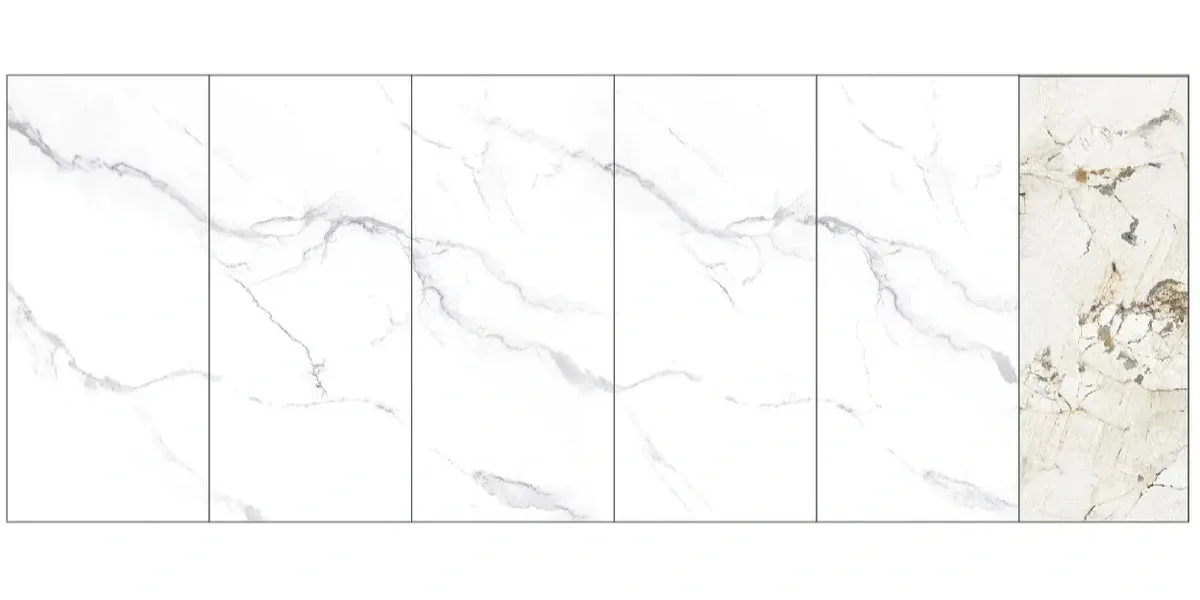 UV Board 2.8mm Marble Sheet 4x8 Inch Wall Panel Pvc Uv TV Background Deceration