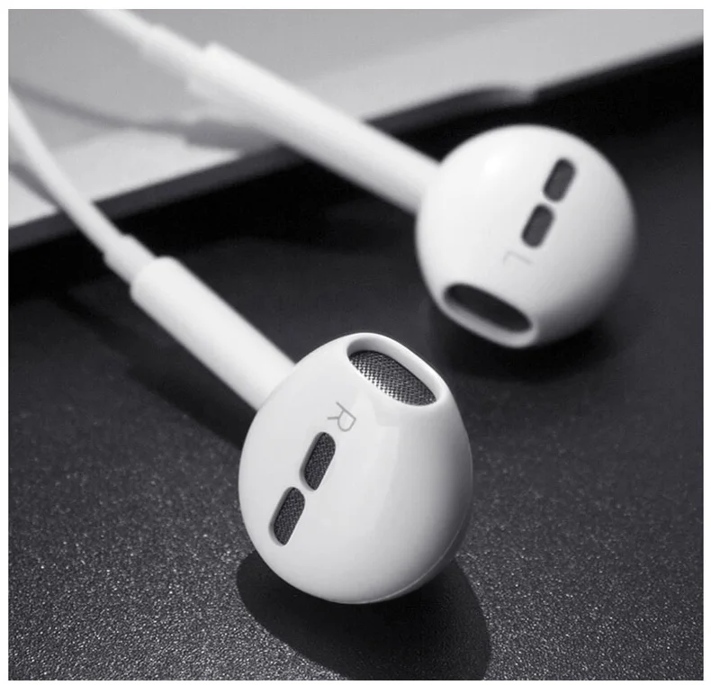  Оптовая продажа с фабрики оригинальное качество 8pin проводные наушники подсветкой Bluetooth микрофоном для iPhone