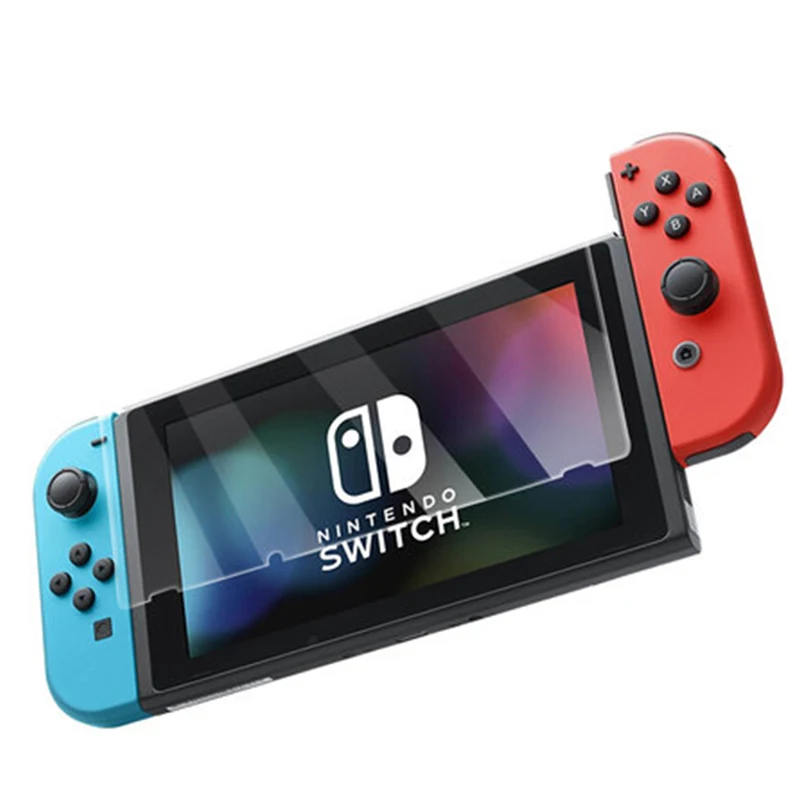 
9H Transparent Super Tough Oleophobic Premium Tempered Glass Game Player Screen Protector for Nintendo Switch 