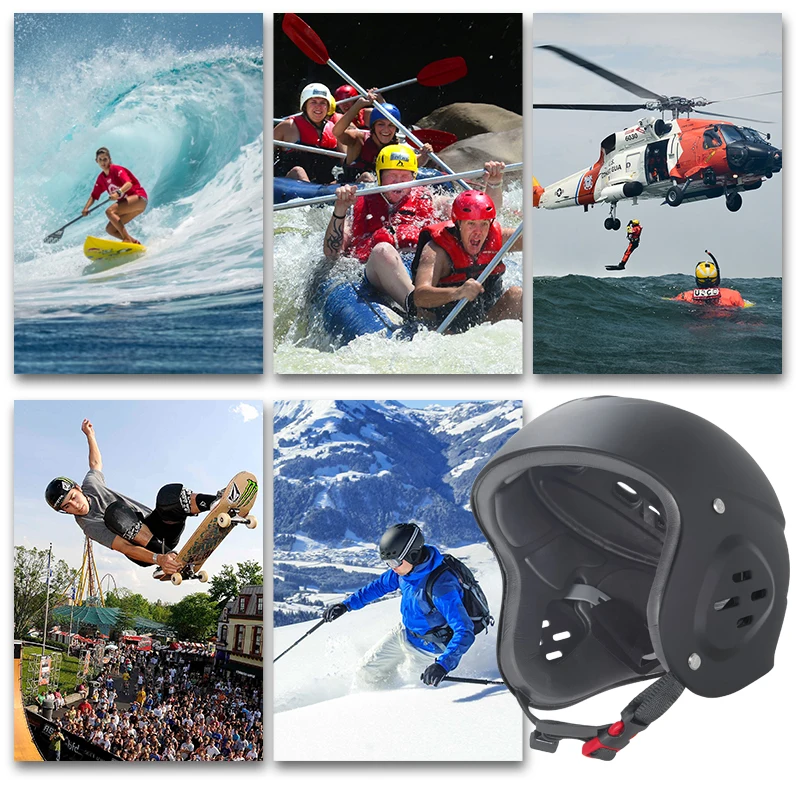 Adult Whitewater Kayaking Canoeing Watersports Helmet With Ears