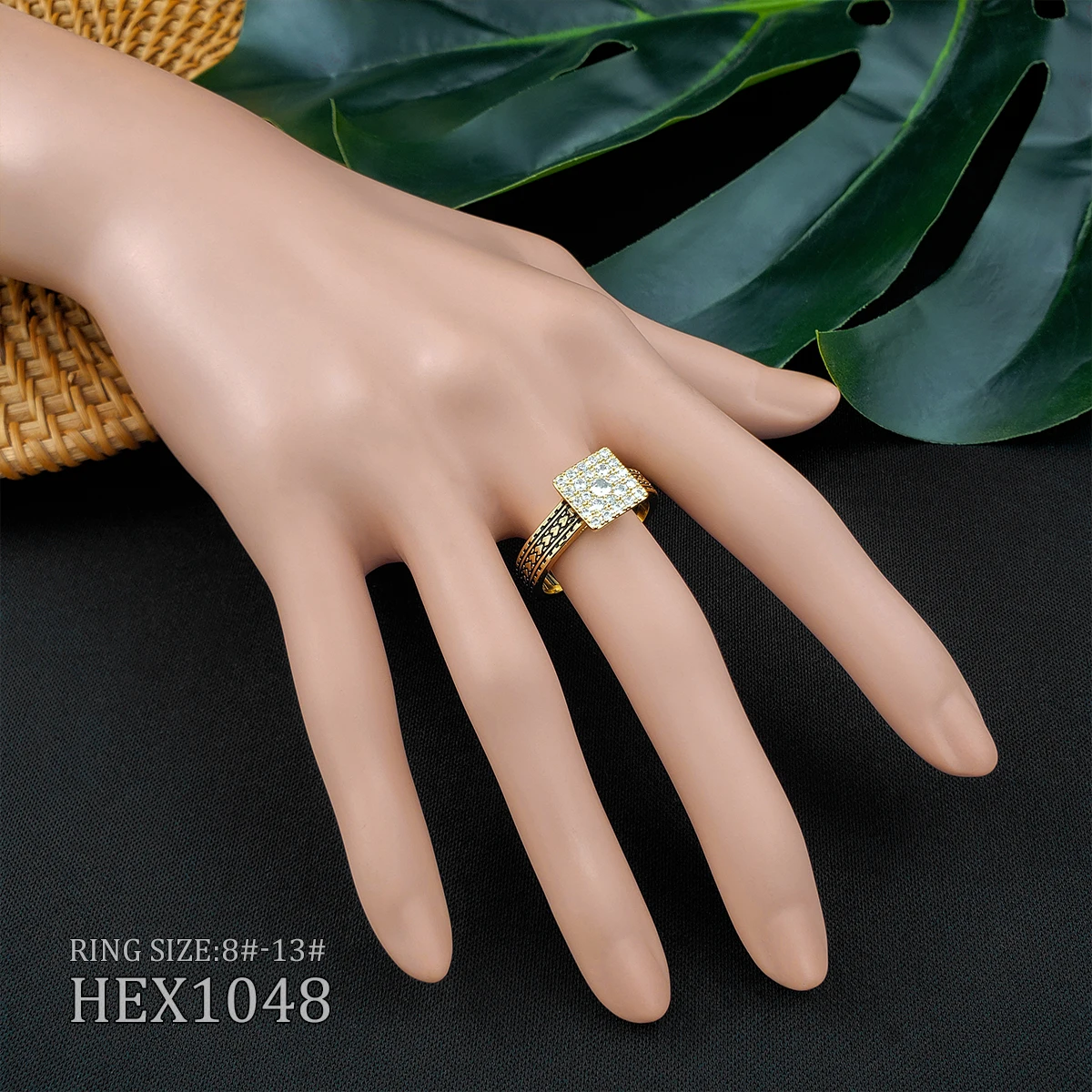 hawaiian rings with cz  ladies lovers ring