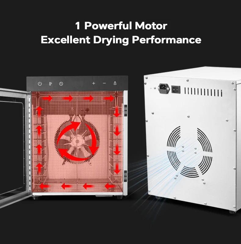 Home Use 10 trays fruit fish food mushroom dehydrator machine