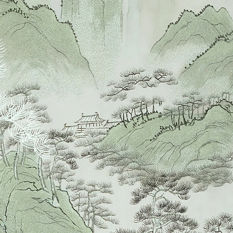 embroidery Modern light luxury style painting of birds decorative painting traditional chinese painting horse wall art