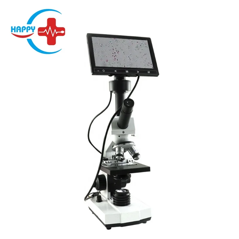 HC-R069 Veterinary Canine Semen Microscope Analyzer Portable Digital LCD Display Biological Semen Microscope For Animal Vet