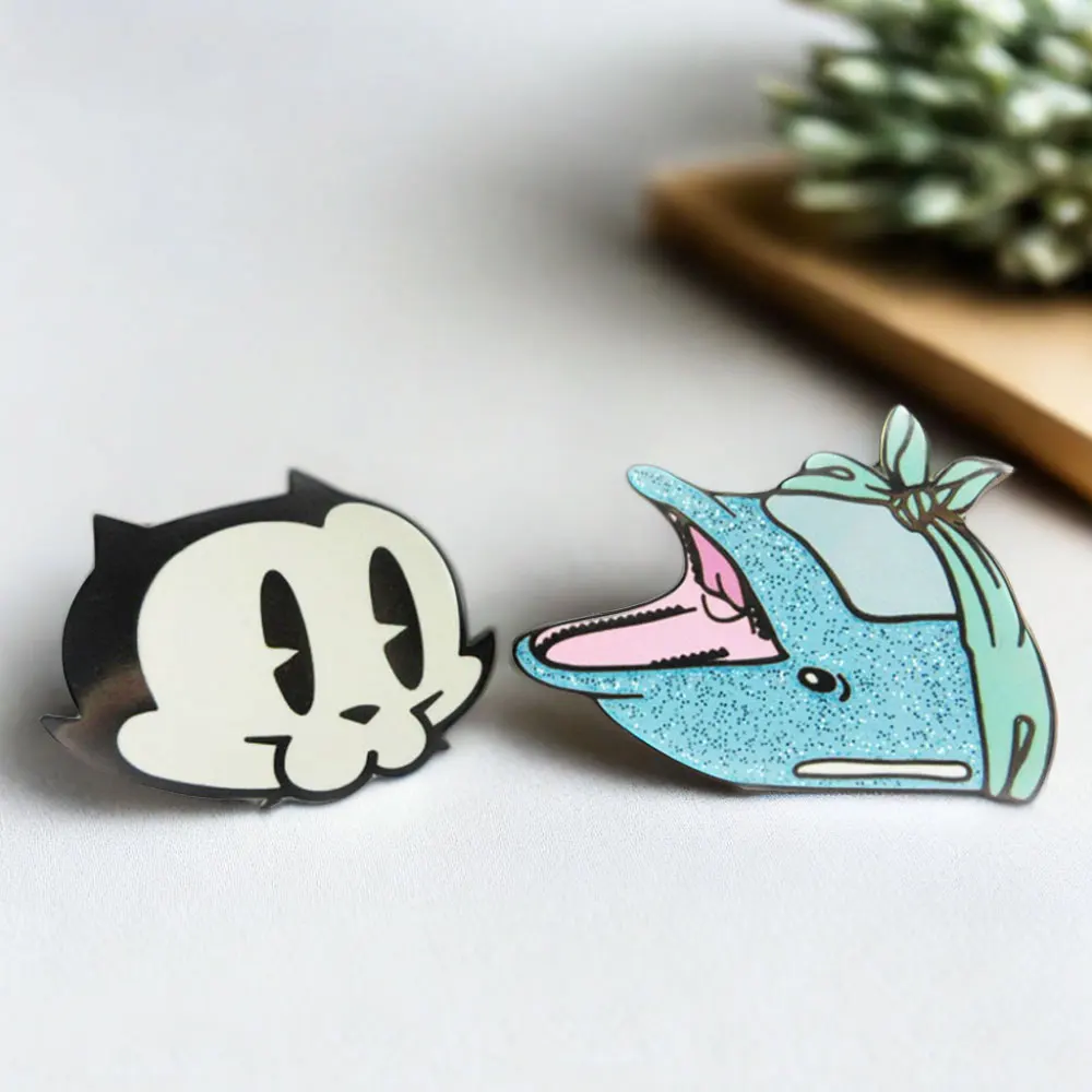 Enamel Lapel Pins Factory Wholesale Cartoon Lapel Hat Pins Metal Badge Custom Design Logo Soft Hard Enamel Pin