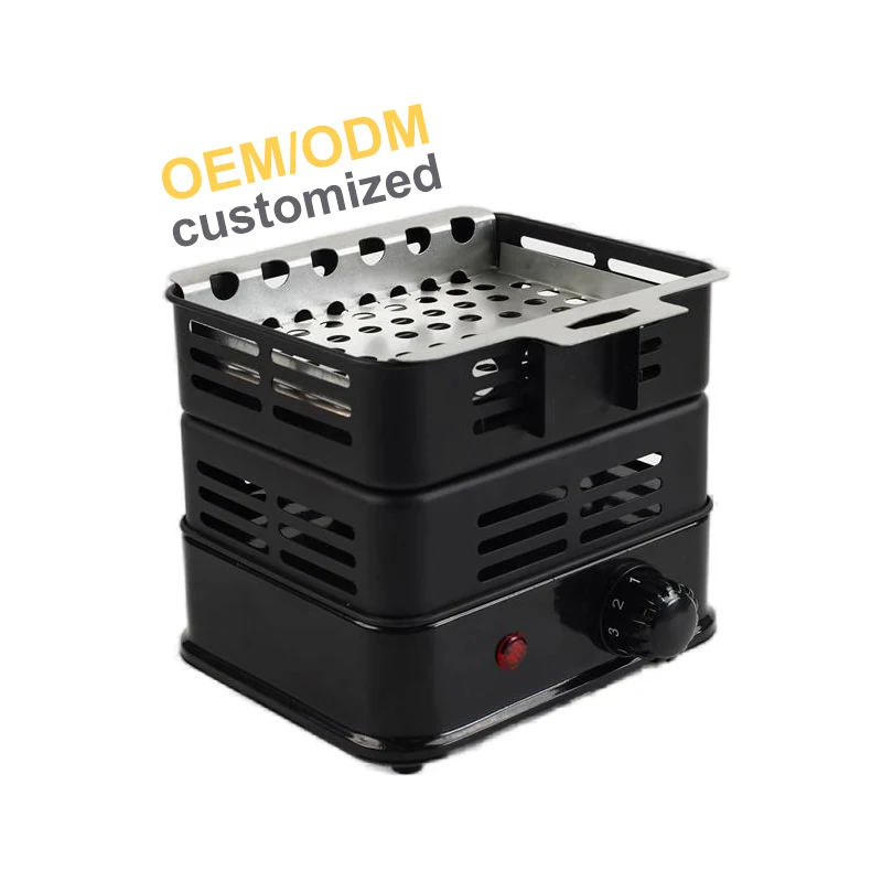 Custom Logo Portable Hookah Charcoal Starter 500w Electric Hot Plate Stove