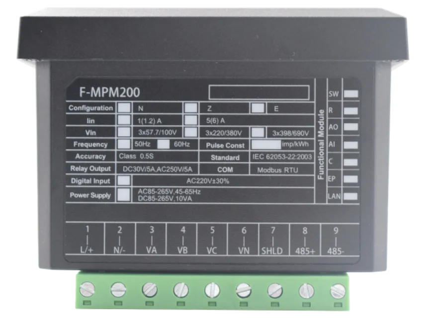 F-MPM200 интеллигентая (ый) 2G/3/4gwireless измеритель мощности RS485 Ethernet RJ45 3G/4G сим-карту до