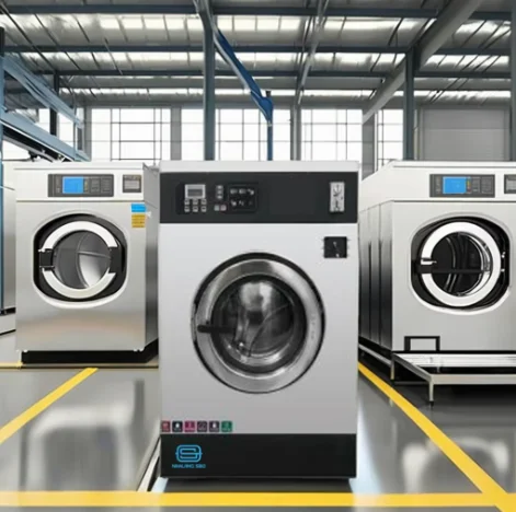 Top Selling 15KG Commercial Washing Machines Coin Operated Credit Card Payment Stainless Steel Housing 220V Motor Laundromats