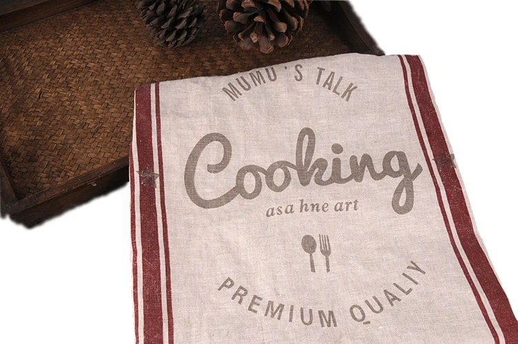 Vintage Colorful Linen Cotton Printed Kitchen Dish Cloth Tea Towels