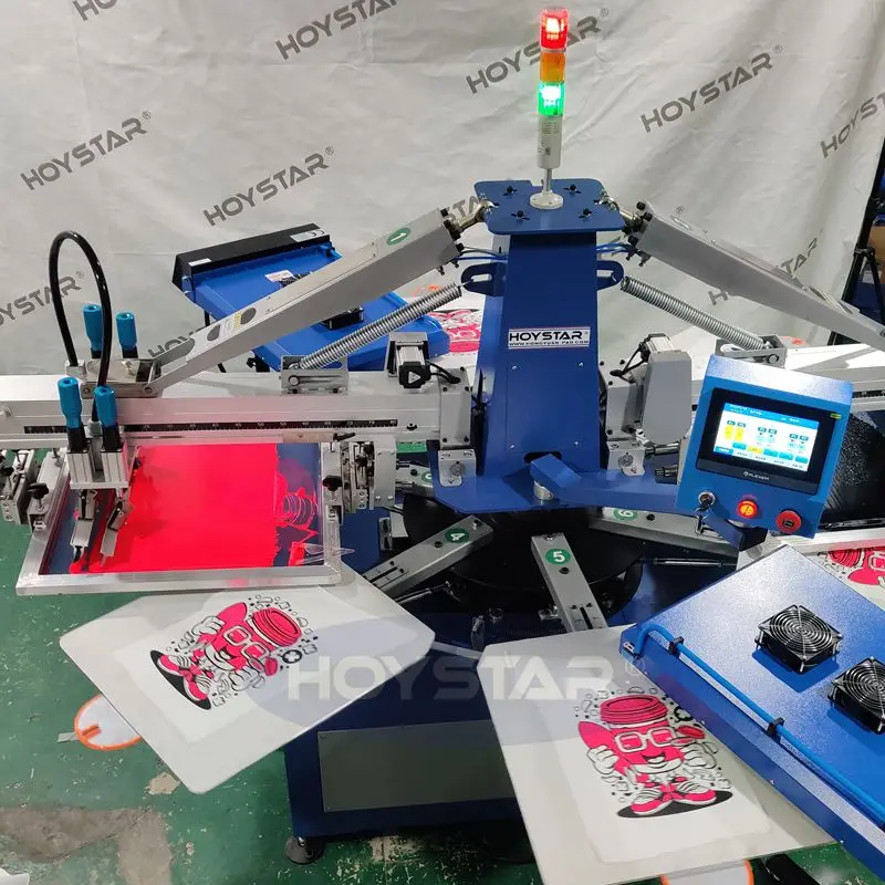 2 Color Screen Printing Machine 8 Station