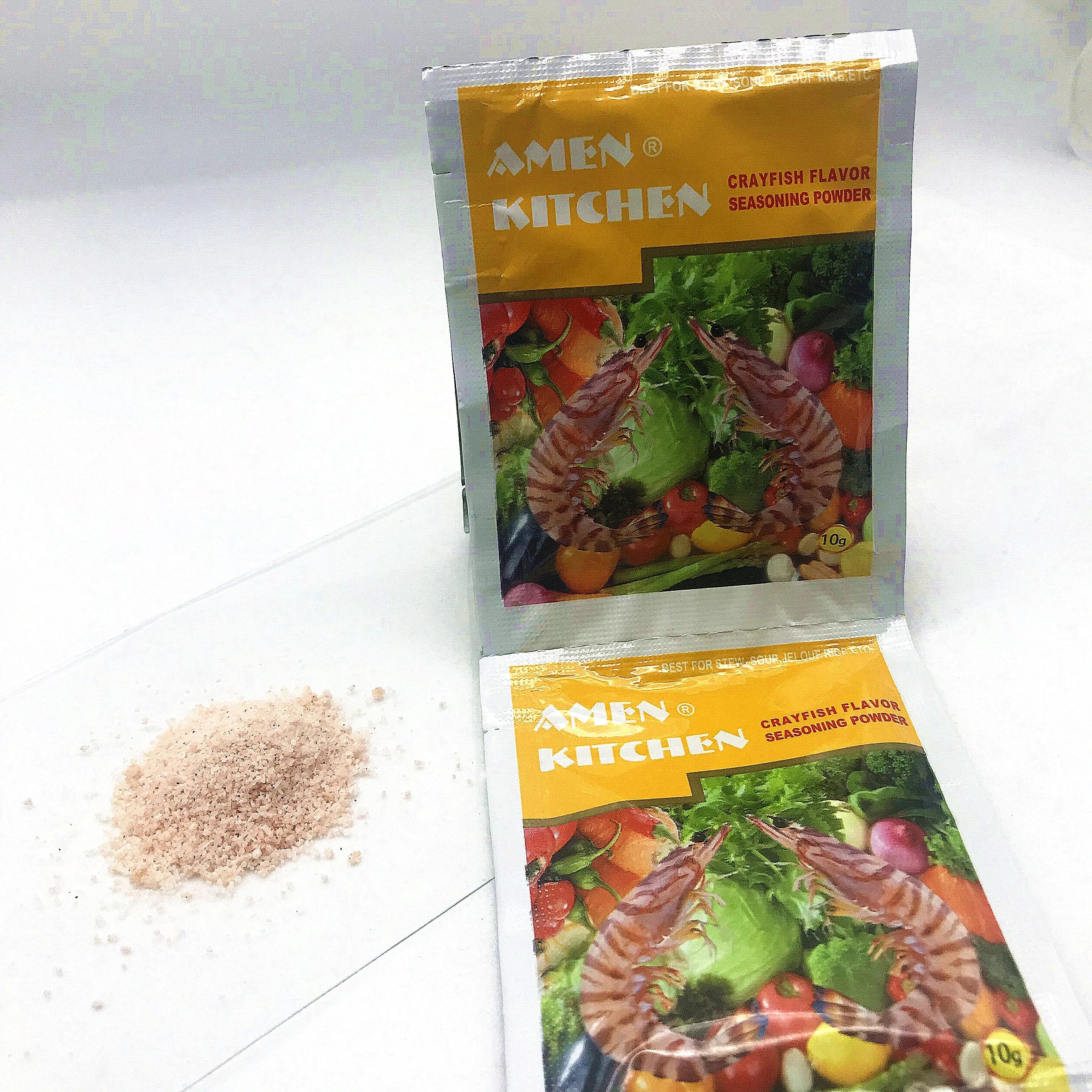 Shrimp Flavor Bouillon Seasoning Soup Powder 4g 10g Sachet Chicken Bouillon Powder For Halal African Muslim Cook