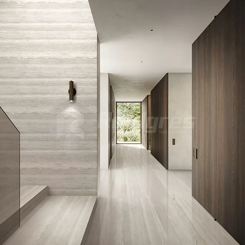 Realgres Hot Sale Full Body 1200 By 600 Beige Travertine Porcelain Floor Tile Sintered Stone Slab For Living Room And Bathroom
