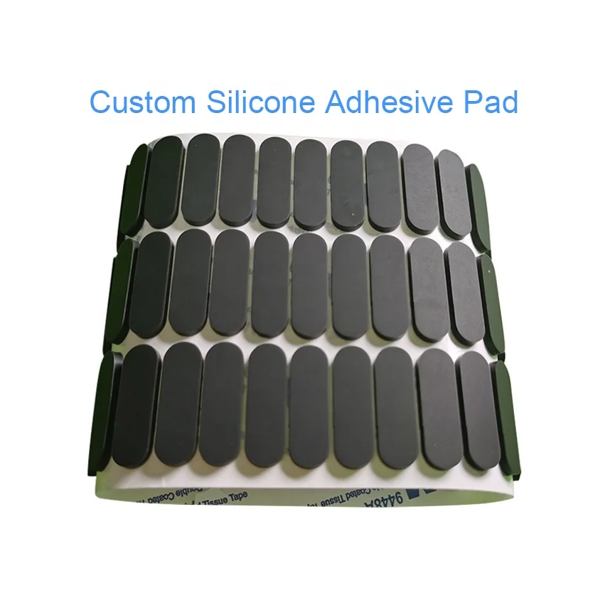 Byphane Custom Die Cut Anti Slip Black Clear Double Sided Adhesive Tape Bumper Washer Feet Pad Dot Gasket Silicone Rubber