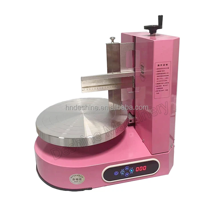 Low Price Electric 4-12 Inch Birthday Cake Cream Jam Smearing Machine Automatic Cake Polishing Helper Labor-saving Equipment