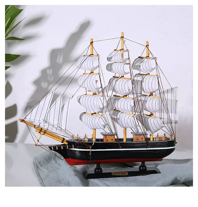 TaiLai Wooden Handicraft New Fully Assembled Display Ship Model Nautical Decor For Home And Office Decoration wooden boat