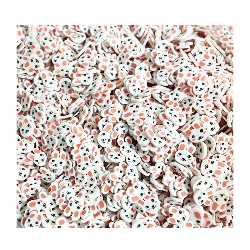 1 KG Per Bag Easter Bunny White Rabbit Polymer Clay Sprinkles, Animals Sprinkles,Fake Sprinkles Mix (62494397140)