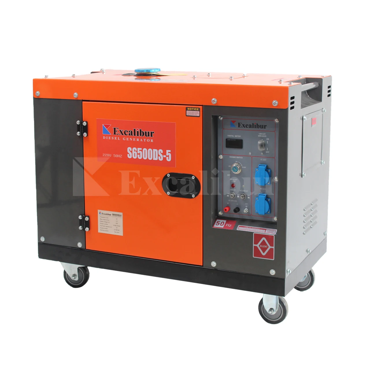 Excalibur 4-тактный дизельный двигатель с воздушным охлаждением 5kw