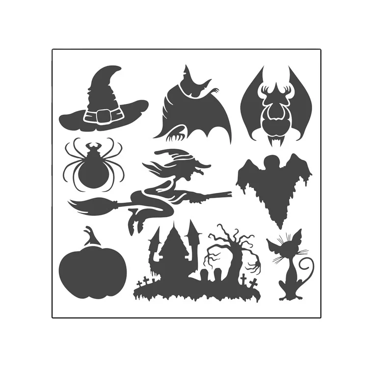 
drawing stencil 9 pieces set for kid arts and crafts material 