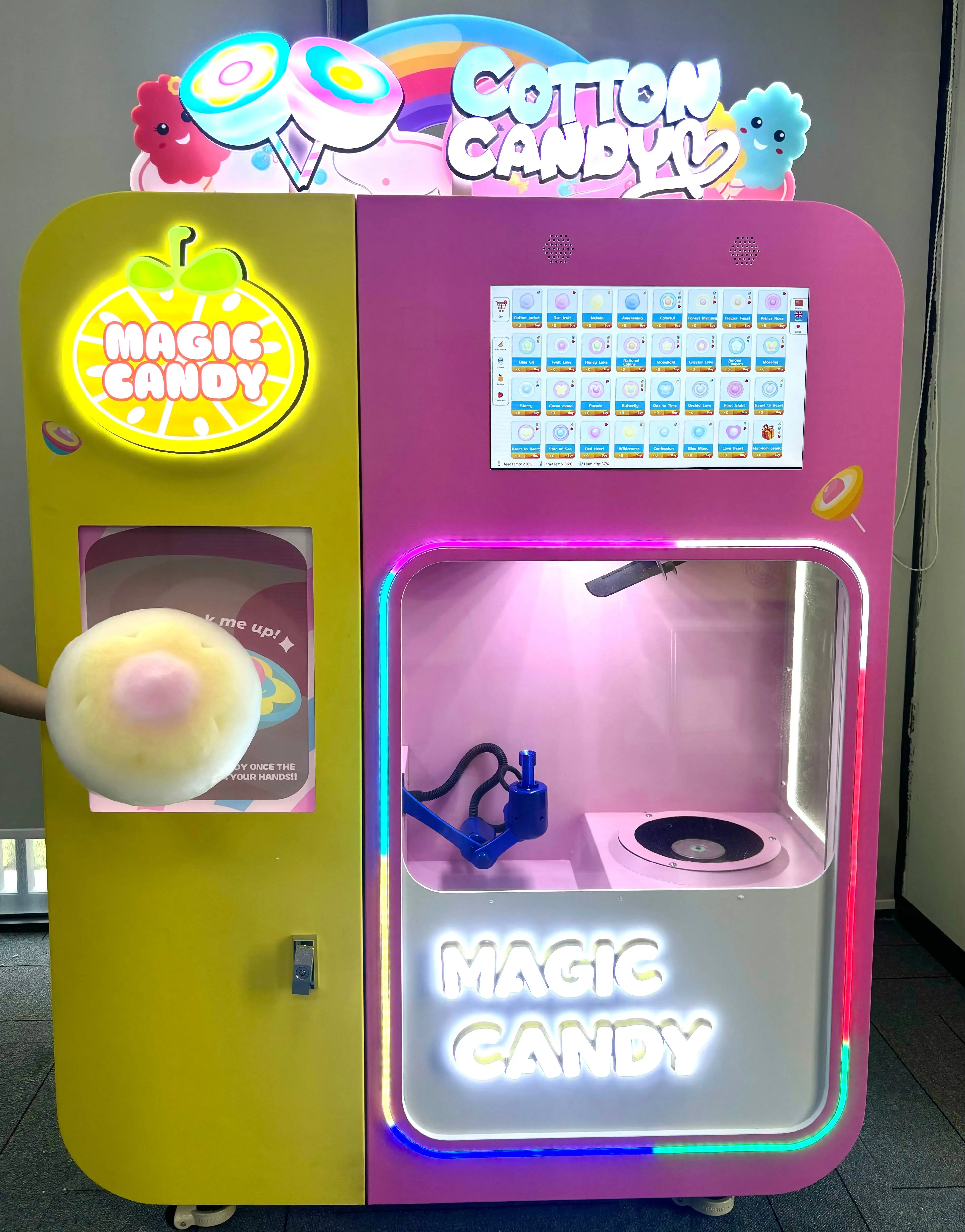 Cotton candy Flavor Sugar Marshmallows Multiple Colors Available Healthy and Delicious