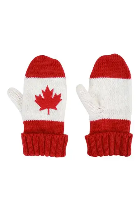 
Red Maple Leaf Canada Canadian Fashion Warm Winter Warm Mittens 