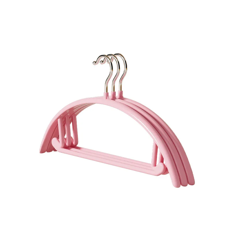 Light luxury wardrobe storage drying rack multi-functional non-slip space saving metal suit hanger