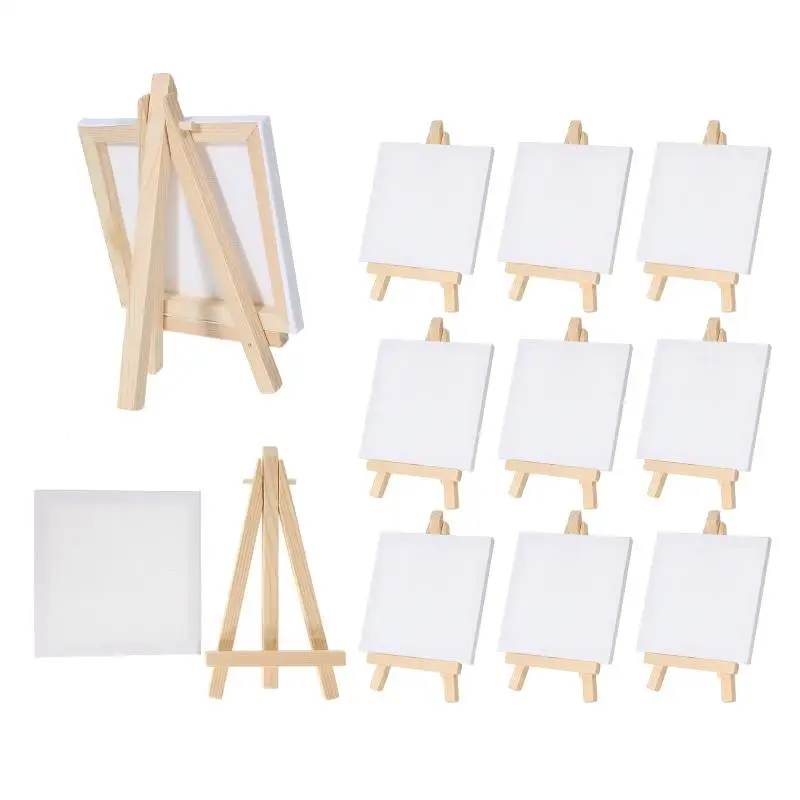 Easel with canvas frame drawing board for kids drawing easel board set