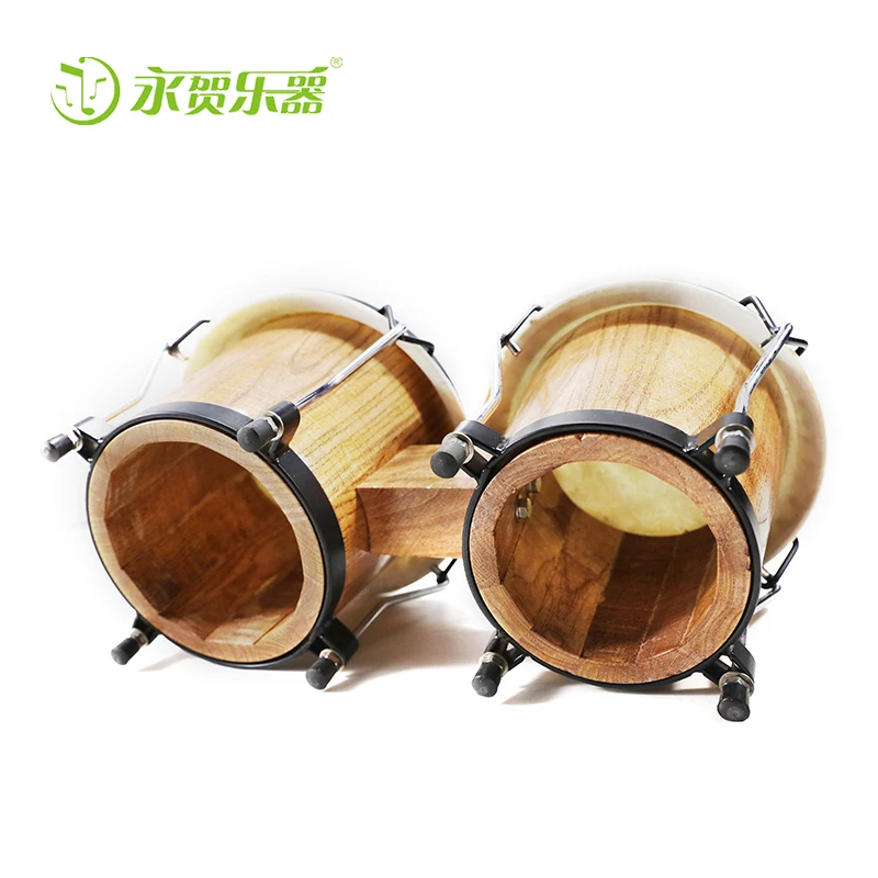 High-end musical instrument accessories drum set bongo Beginners Double wood drum