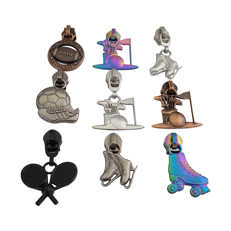 Double-sided Design Rabbit Puller #5 Nylon Zipper Colorful Zipper Pulls For Handbags Non-lock Zipper Head