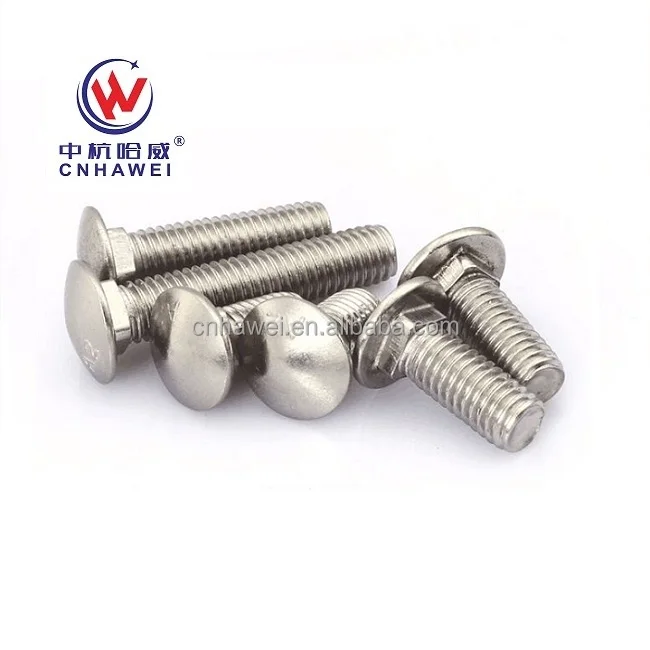 Grade 5 High-Strength M12 Head Square Neck Bolts 8 Din603 Black Stainless Steel Titanium 20mm M4 Plain Coach Carriage M10