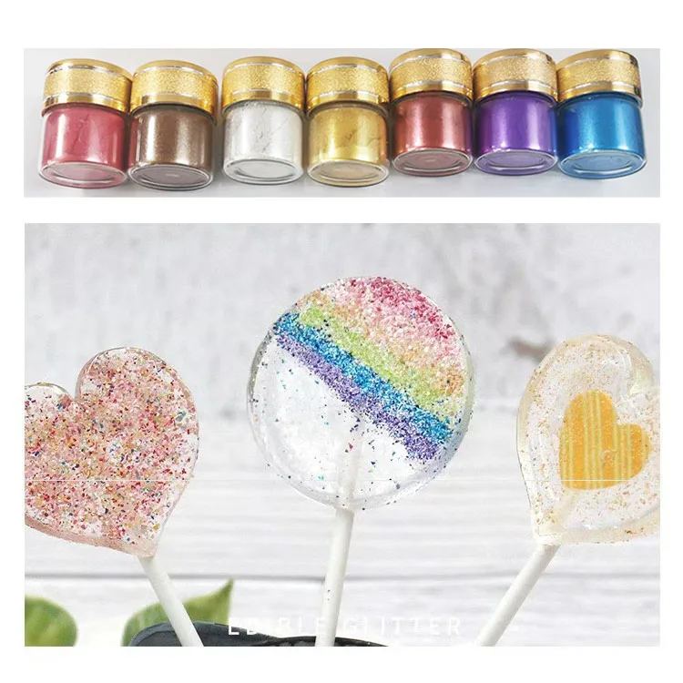 Edible glitter series-5g Glass Bottle Food Glitter Powder Bakery Decoration Ingredients Sugar Sprinkles for Baking & Beverage