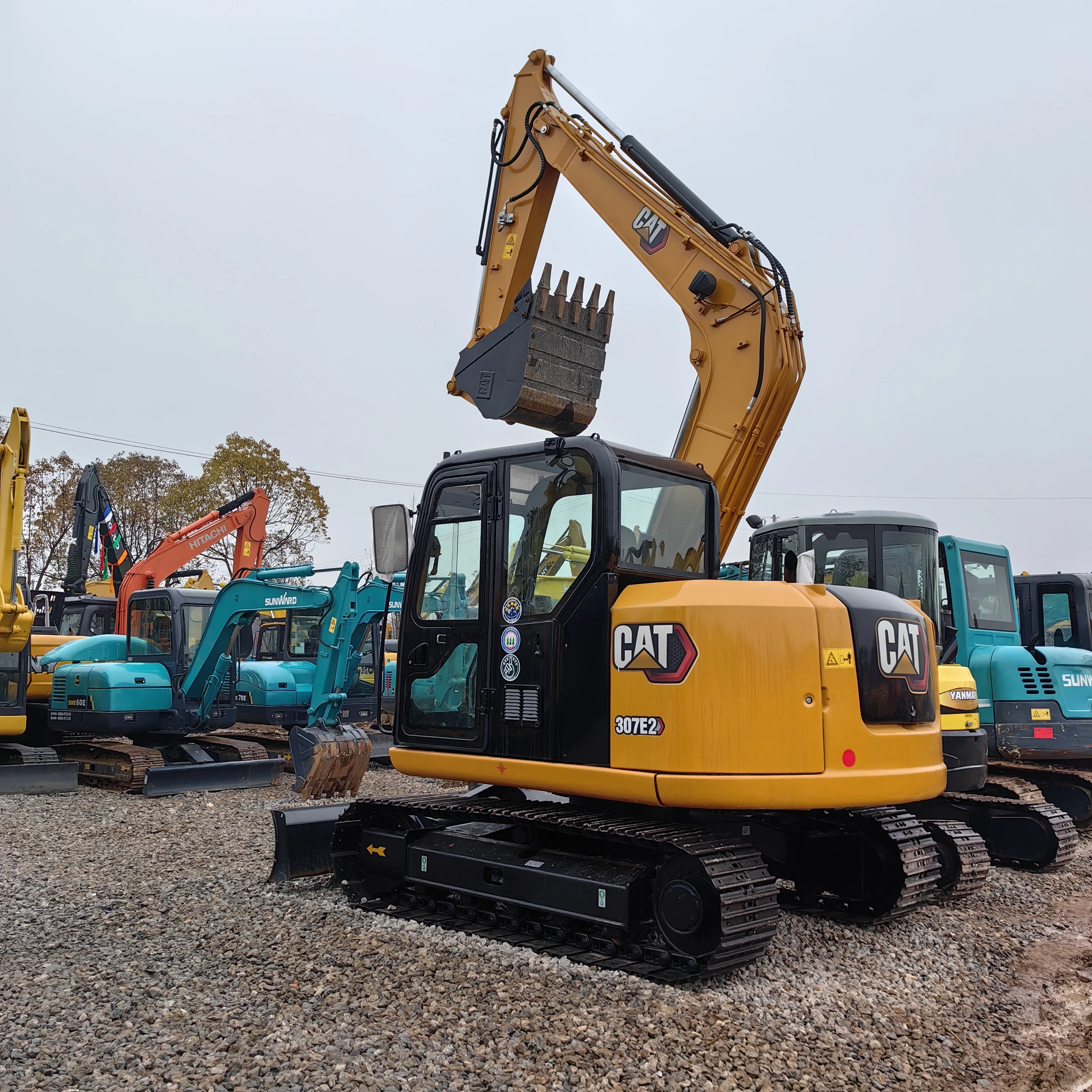 Экскаватор Caterpillar CAT 7 тонн Япония экскаватор 307E оригинальная картина использованный гусеничный 307