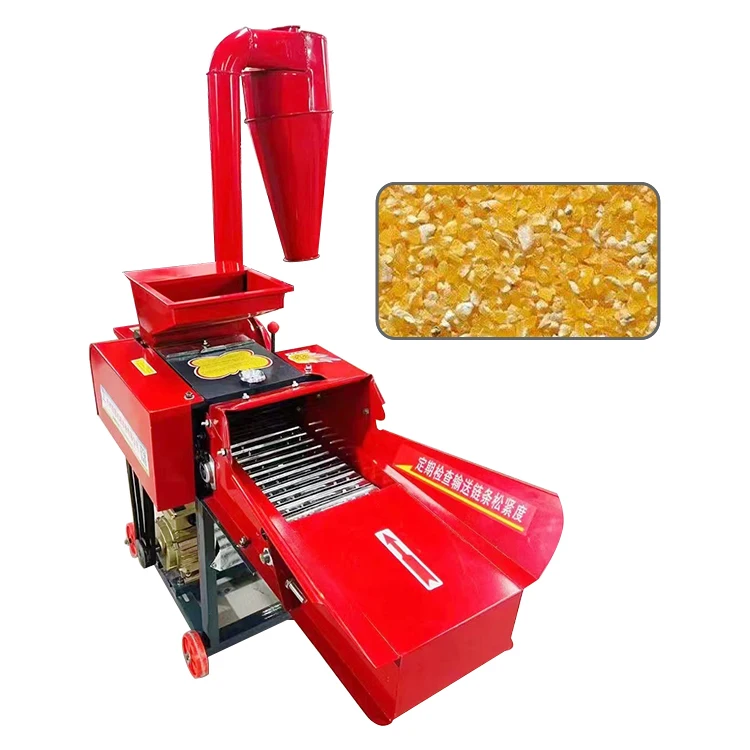 Three in one multipurpose chaff cutter machines silage corn chopper 3/4/5/6/8TON silage chopper home use