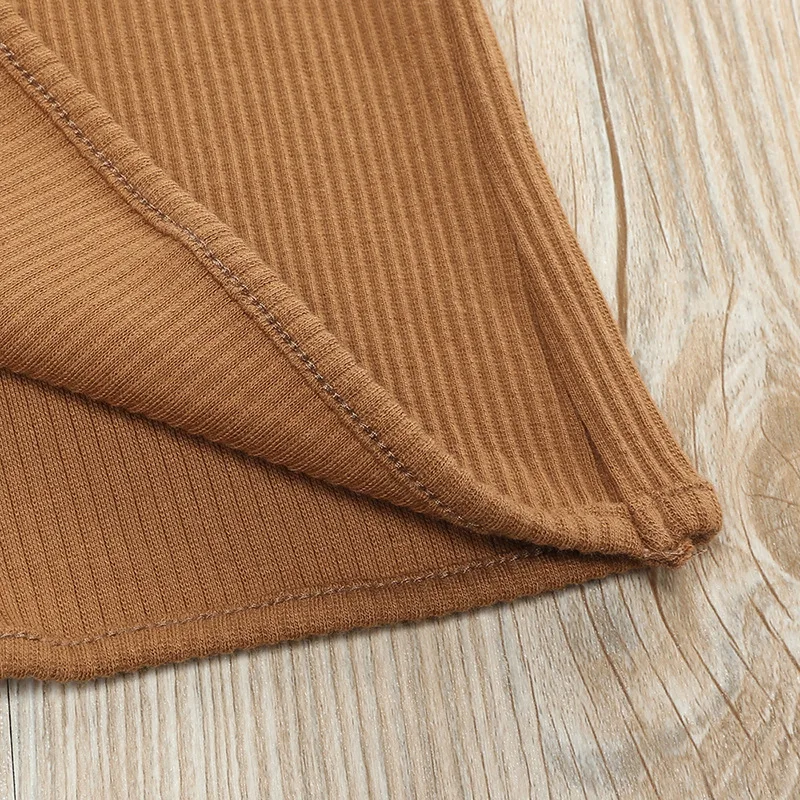 Comfortable Kid Plain Color Long Johns Cotton Knitwear Pajama Set Toddler Boys Underwear Pajamas Baby