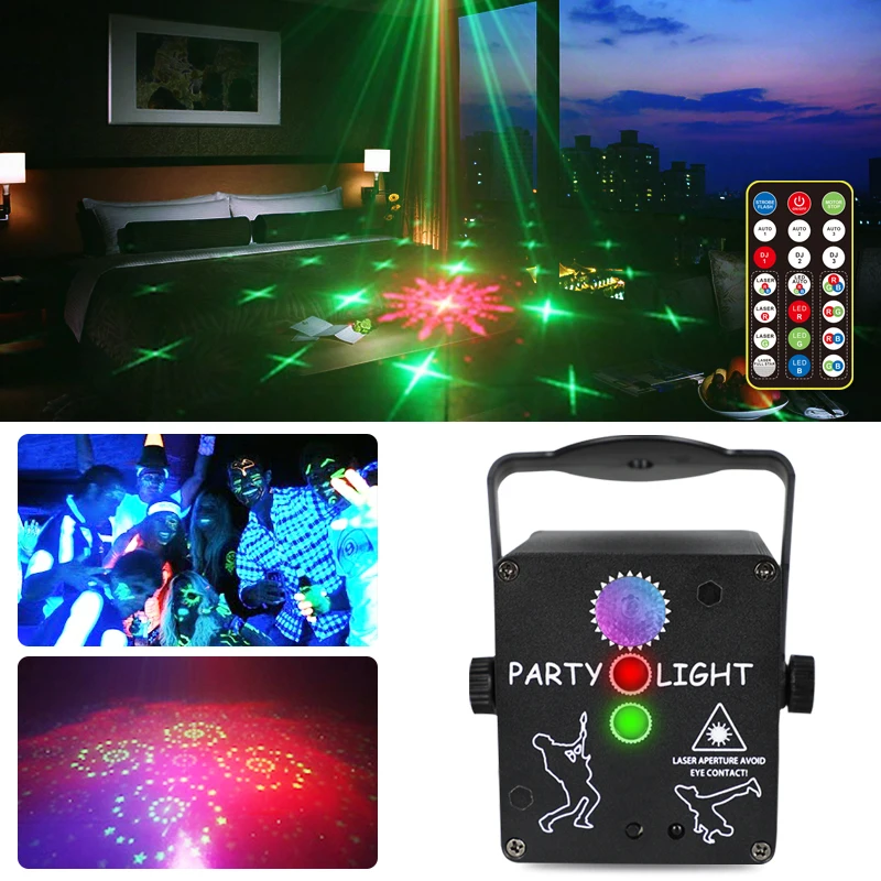 USB charger LED moon lamp mini projector 3hole dj strobe laser club light outdoor 6v smd modern high power smart home light room