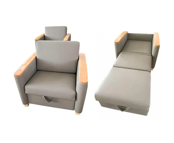 CE ISO  hospital furniture  foldable Patient companion chair bed factory price