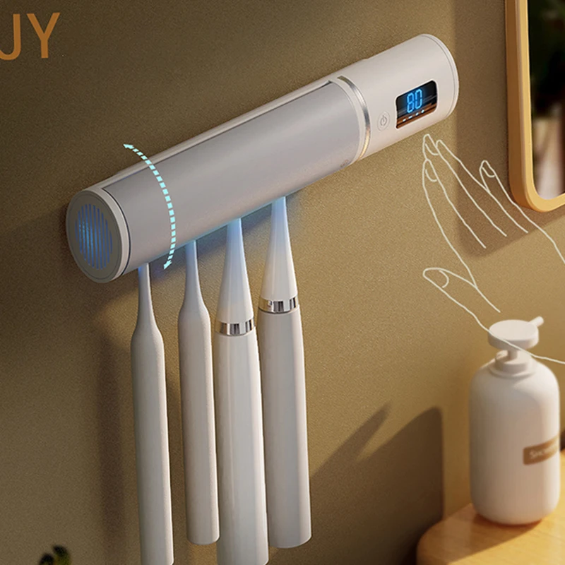 high quality Fully automatic bathroom gadgets toothbrush holder cartoon toothbrush holder kid smart uv toothbrush holder