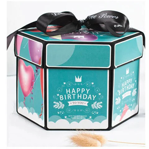Surprise Packaging Table Gift Card Pop up Box Handmade Coated Paper Gift & Craft Air / Sea / Express Explosion Box Embossing